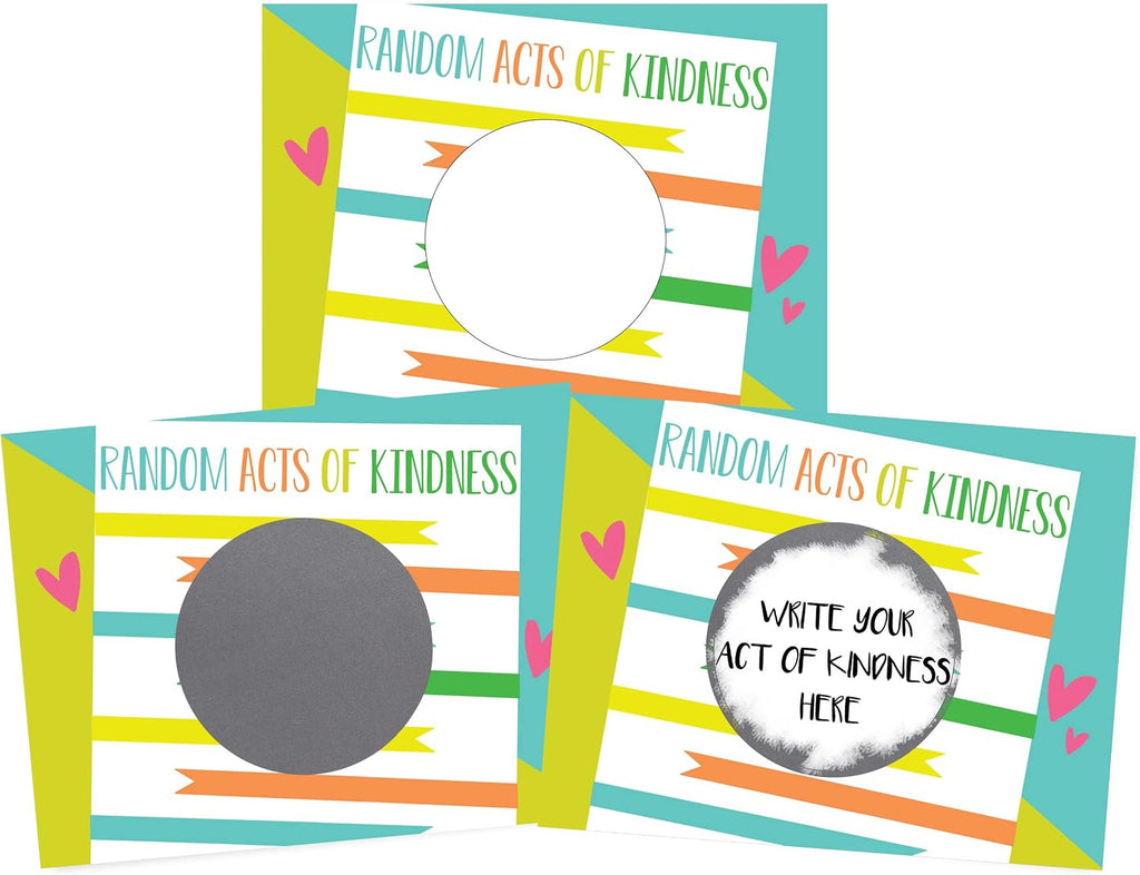 Make Your Own DIY Scratch Off ScratchNotes 20 Pack 3x4 Note Cards & Stickers Random Acts of Kindness