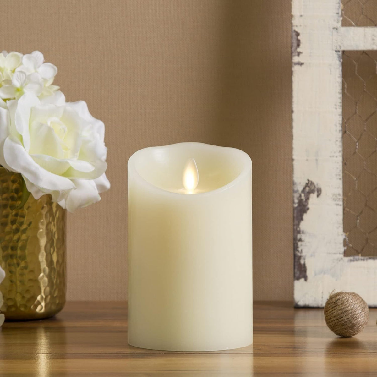 Nimiko Flameless Candles with Remote, Battery Operated Flickering Flameless Candles, LED Candles with Timer 2/4/6/8H, Realistic Drop Wax flameless Candle Set of 9 (D3 x H 3" 4" 5" 6" 7") (Ivory)