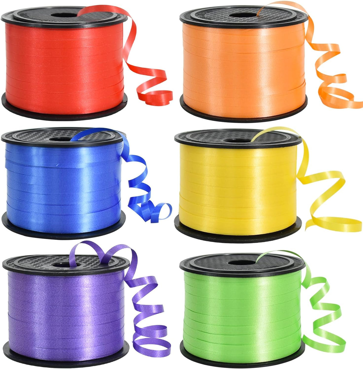 TONIFUL 250 Yards Shiny Silver Curling Ribbon 10mm Wide Balloon String