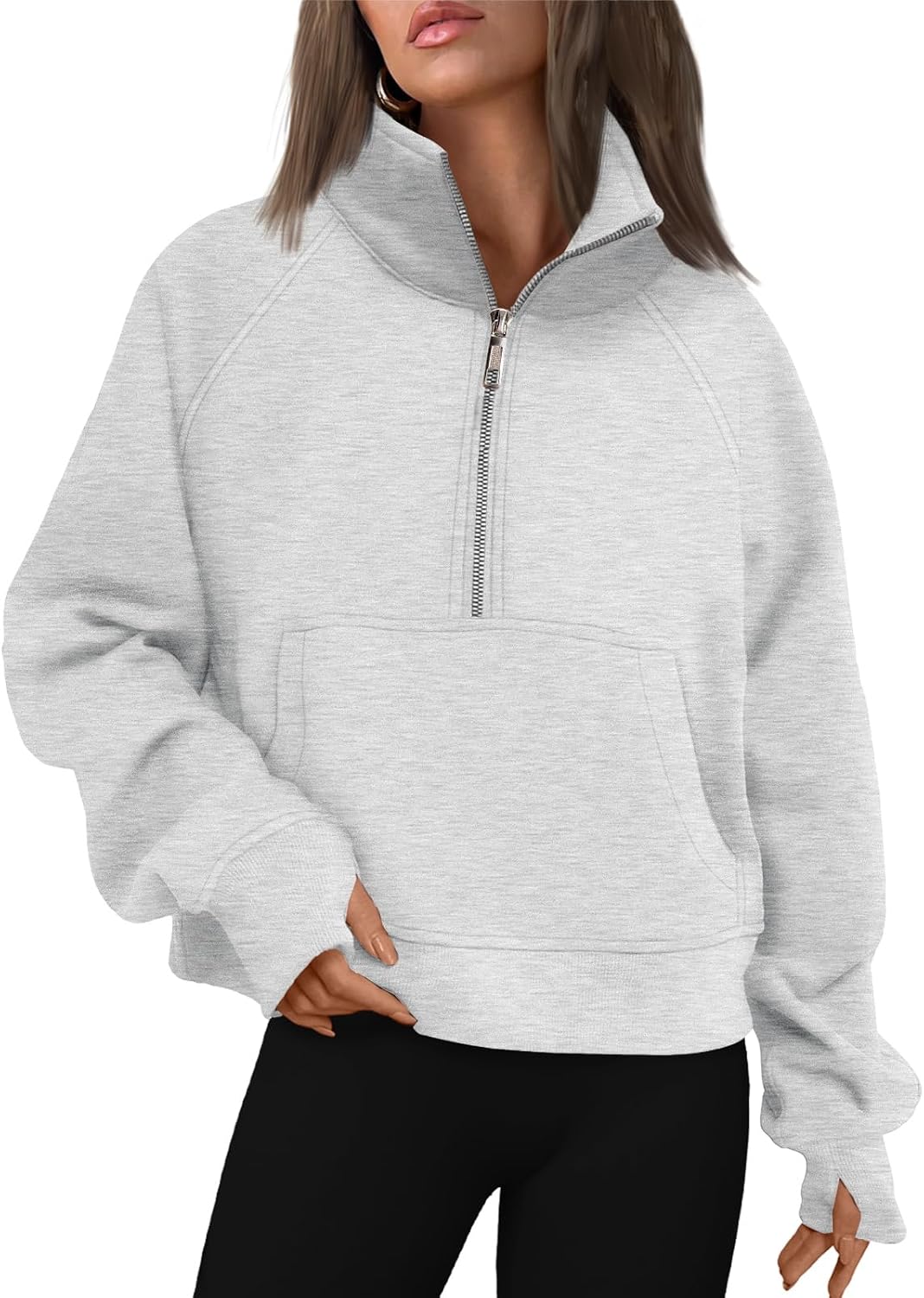 Women Fall Halloween Ghost Crop Sweatshirt Lantern Sleeve Pullover