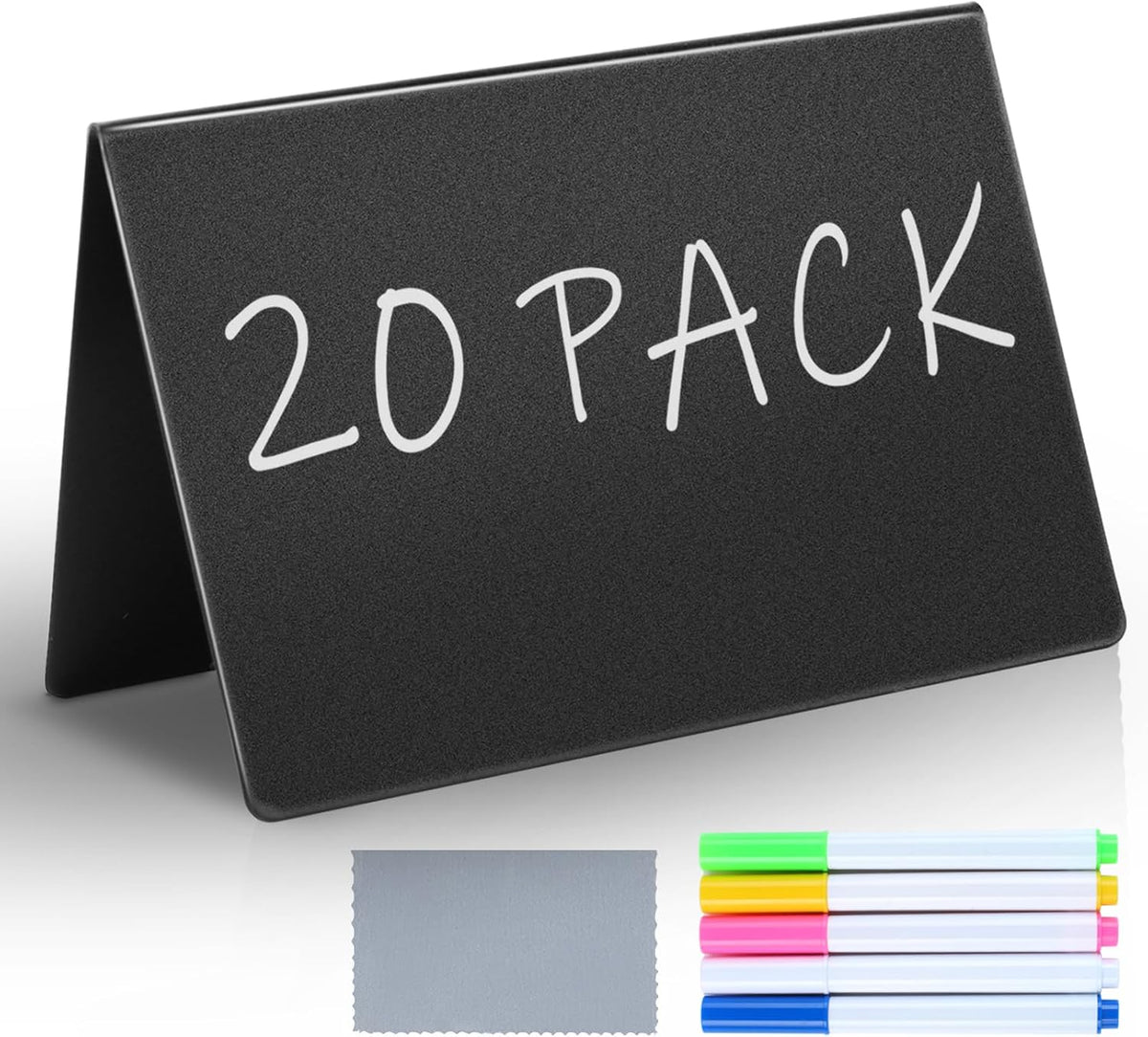 20Pcs Food Labels for Party Buffet, Mini Chalkboard Signs for Food