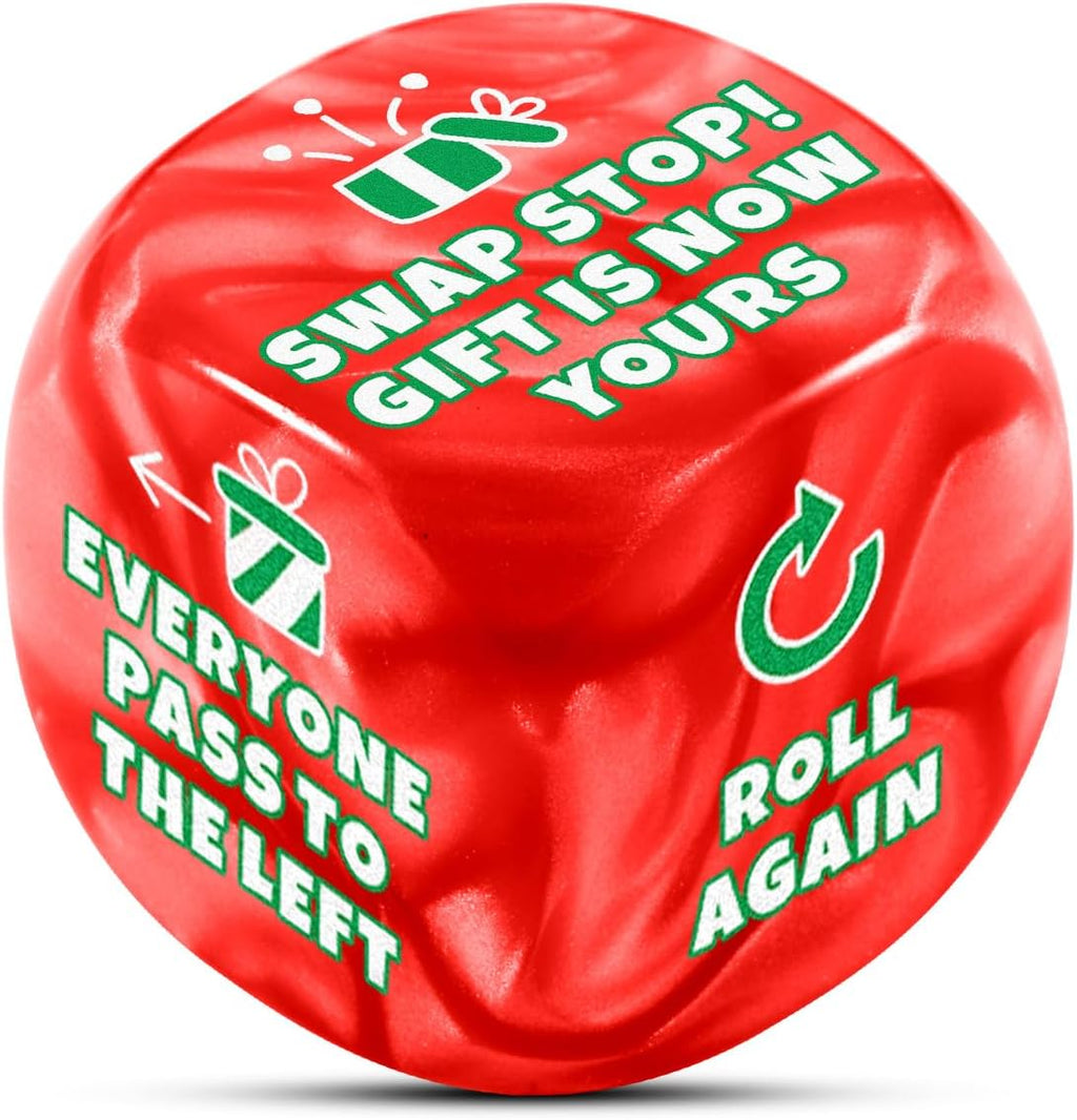 Santa Swap Gift Exchange Dice, Funny White Elephant Dice Gifts for Women Men Adults Exchange Christmas for Adults,Christmas Stocking Stuffers for Women Men