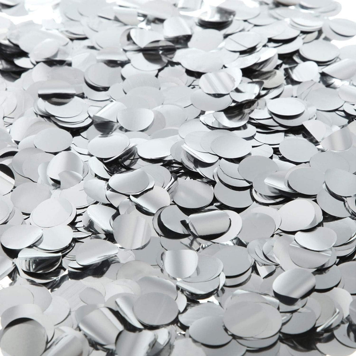 TecUnite Silver Foil Confetti Tissue Table Confetti, 1.5 cm