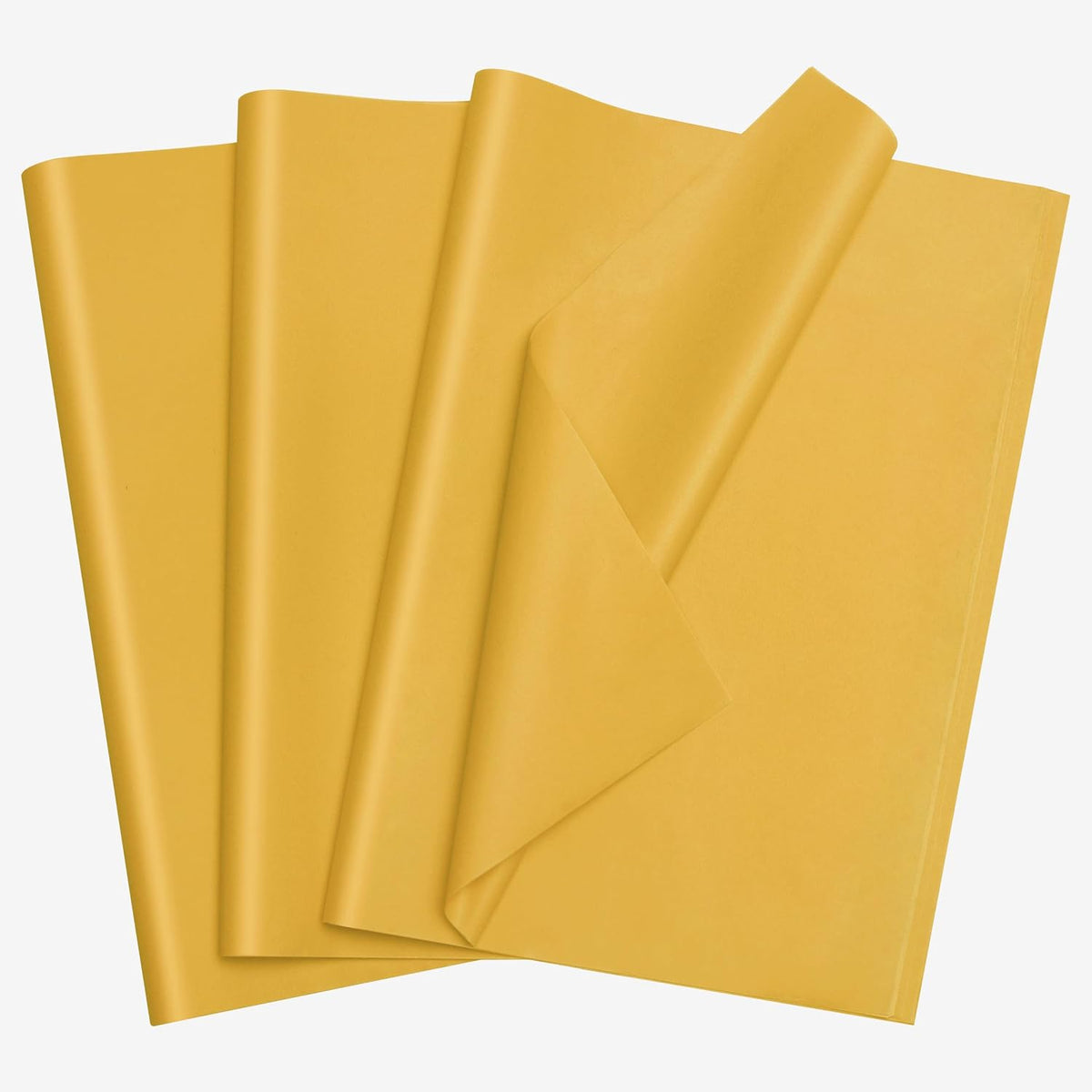 Bobobag 100 Sheets Harvest Gold Tissue Paper 20"X14" Tissue Paper for Gift Bags, Gift Wrapping Tissue, Christmas Tissue Paper Anniversary Holiday Decoration Arts Craft