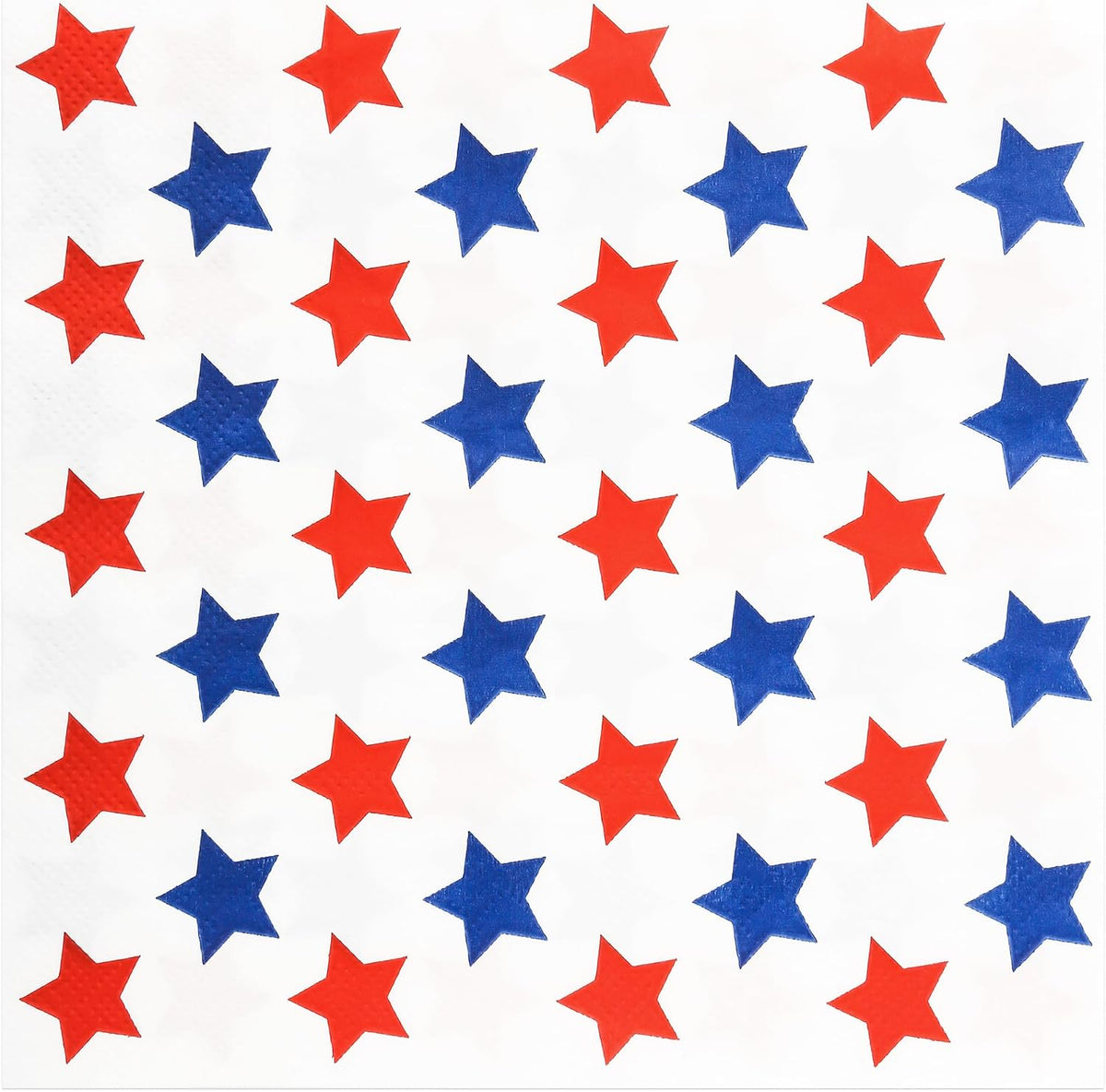 100Pc American Flag Paper Napkins 6.5in Disposable Patriotic Party Napkin