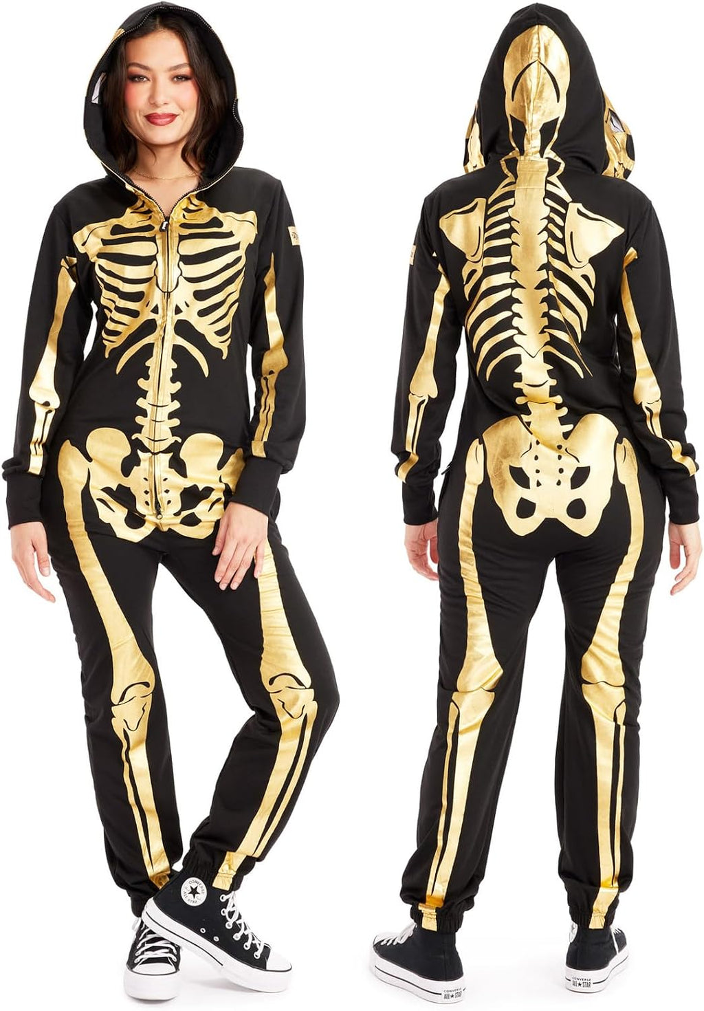 Tipsy Elves Skeleton Halloween Jumpsuit Costume for Women