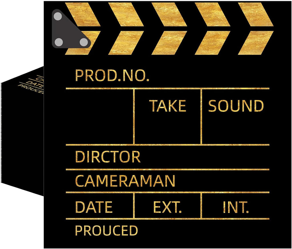 50 Pcs Movie Night Paper Napkins 6.5 x 6.5 Inches, Movie Theme Disposable Luncheon Dinner Party Napkins Cocktail Napkin for Film Action Lights Camera Popcorn Birthday Party Decorations (Movie Night)