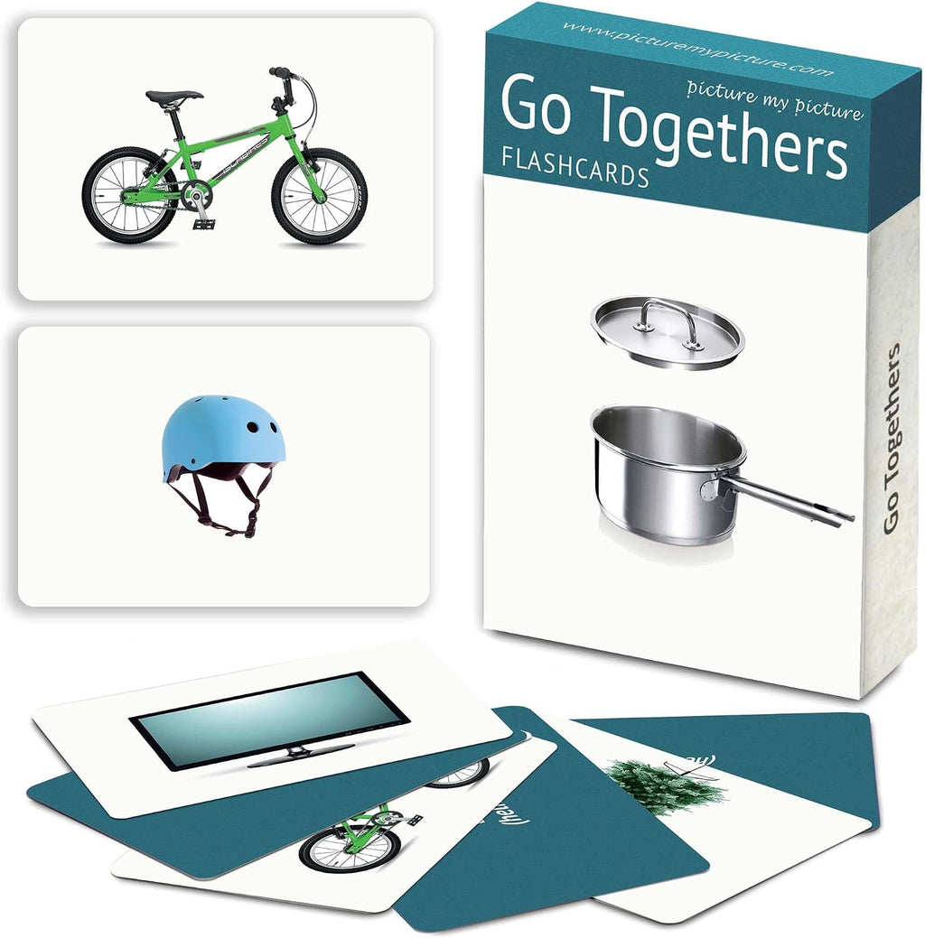 gisgfim 100 PCS Go Together Memory Matching Game Associations Learning Flashcards Educational Vocabulary Sorting Concentration Memory Card for Preschool Ages 3-8 A Fun & Fast Activities Matching Games