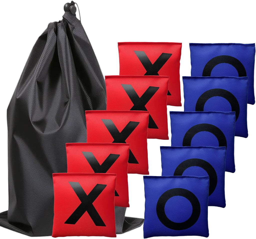 Bean Bags for Tossing Tic Tac Toe and Cornhole Toss Games