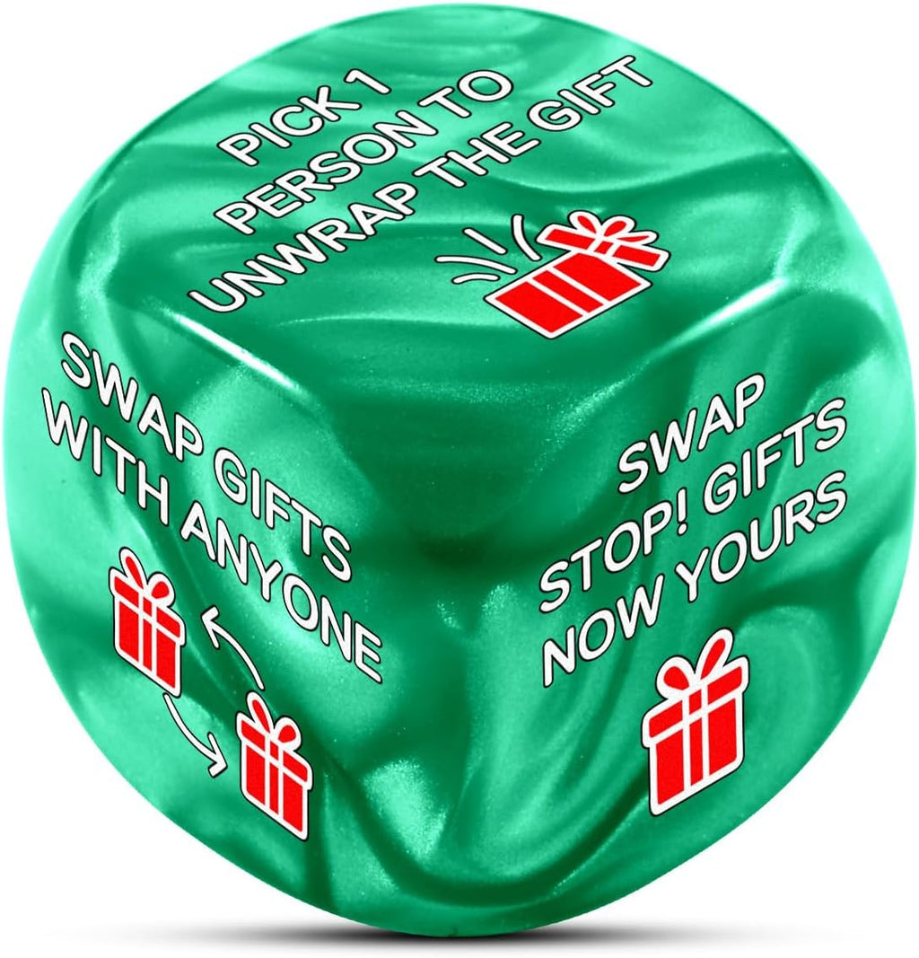 White Elephant Dice - Stocking Stuffers Santa Swap Gift Exchange Dice