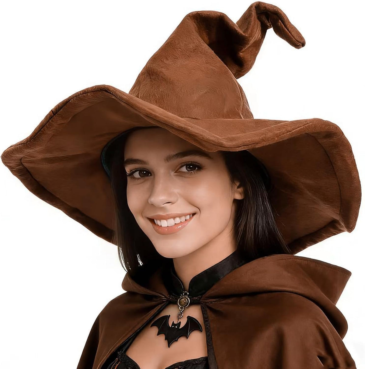 NTIERA Witch Hat, 18IN Wizard Hat Cosplay Accessories for Halloween Costume Party Christmas Masquerade Carnivals
