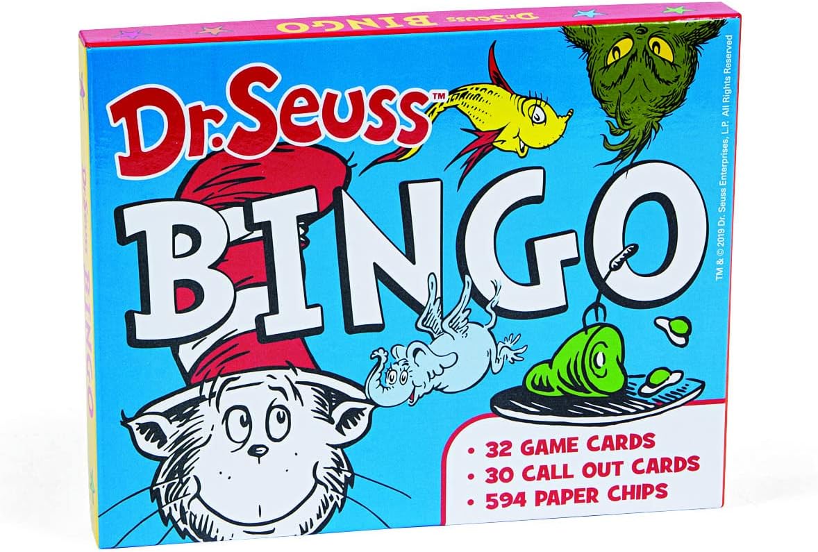 Fun Express Dr. Seuss Bingo Game Set - 32 Cards, Ages 4-8