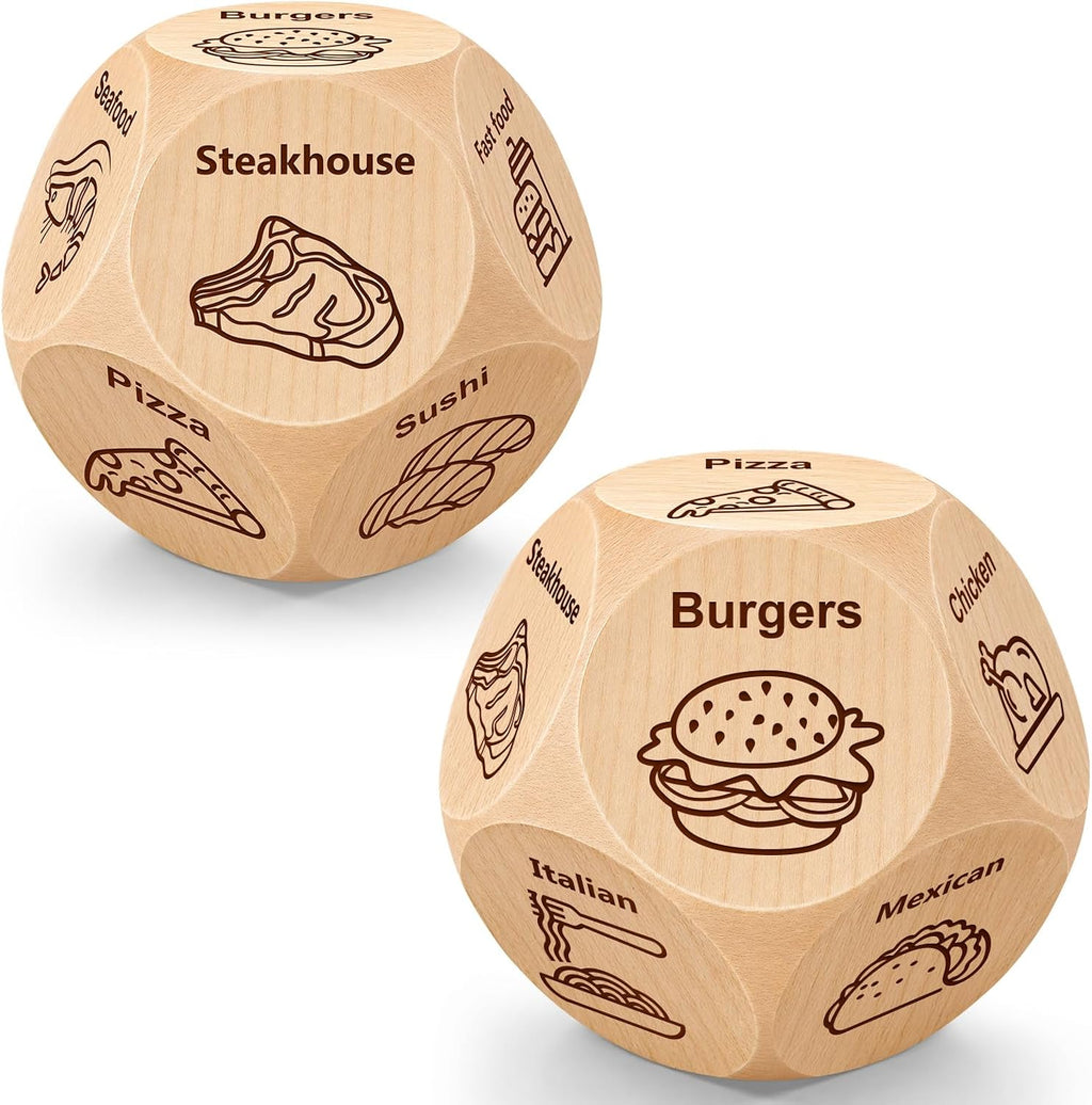 Winzwon Stocking Stuffers for Men Women, Date Night Food Decision Dice