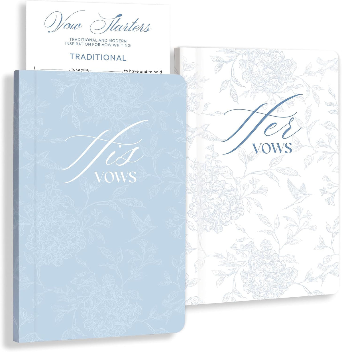 Set of 2 Wedding Vow Books, Vow Books His and Hers, Wedding Essentials