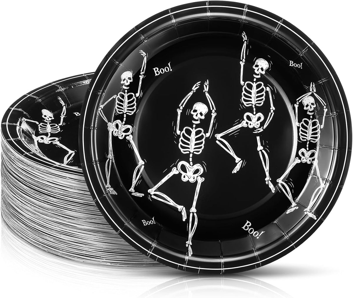 FoldTier 2 Pcs Halloween Icon Snack Bowl, 14oz Clear Glass Candy Dessert Bowls with Ghost and Bat Design, Spooky Serving Bowls for Halloween Gifts Party Favors Table Decoration Supplies
