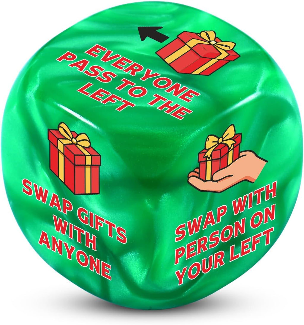 Santa Swap Gift Exchange Dice White Elephant Gifts for Women Men Christmas