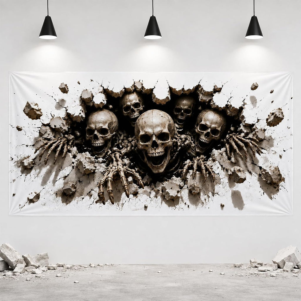 RunNico 300"x39" Large Halloween Scary Gauze, Spooky Cloth Party Decoration