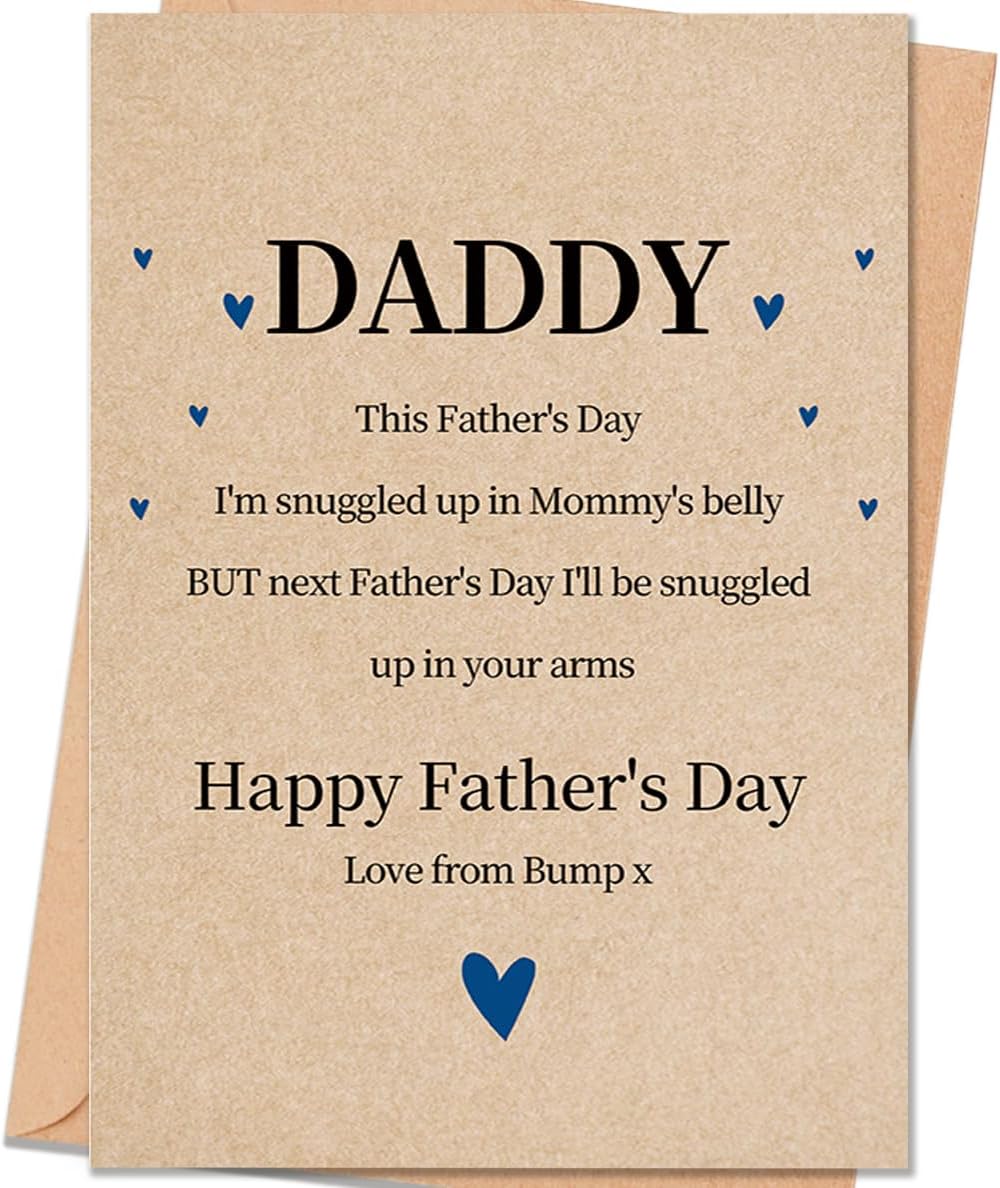 Fathers Day Card for Father To Be, Father's Day Card Gift for Father To Be