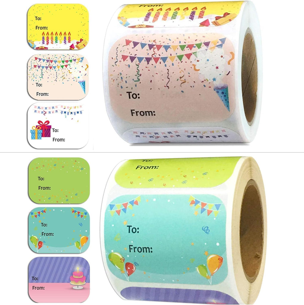Happy Birthday Present Stickers Happy Birthday to from Gift Labels Party