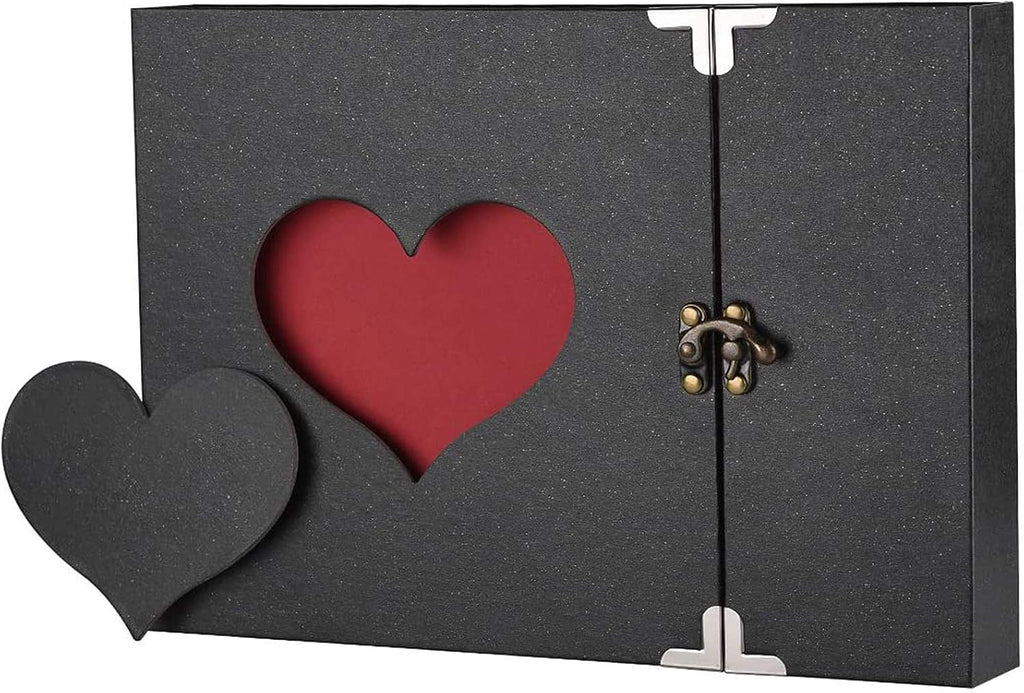 Firbon Scrapbook Album, DIY Photo Album with Black Pages Memory Book