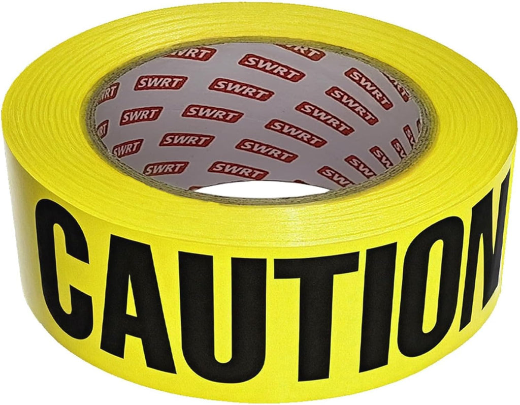 SWRT 1 Roll Premium Yellow Caution Tape, 3 Inch x 1000FT Halloween Decor