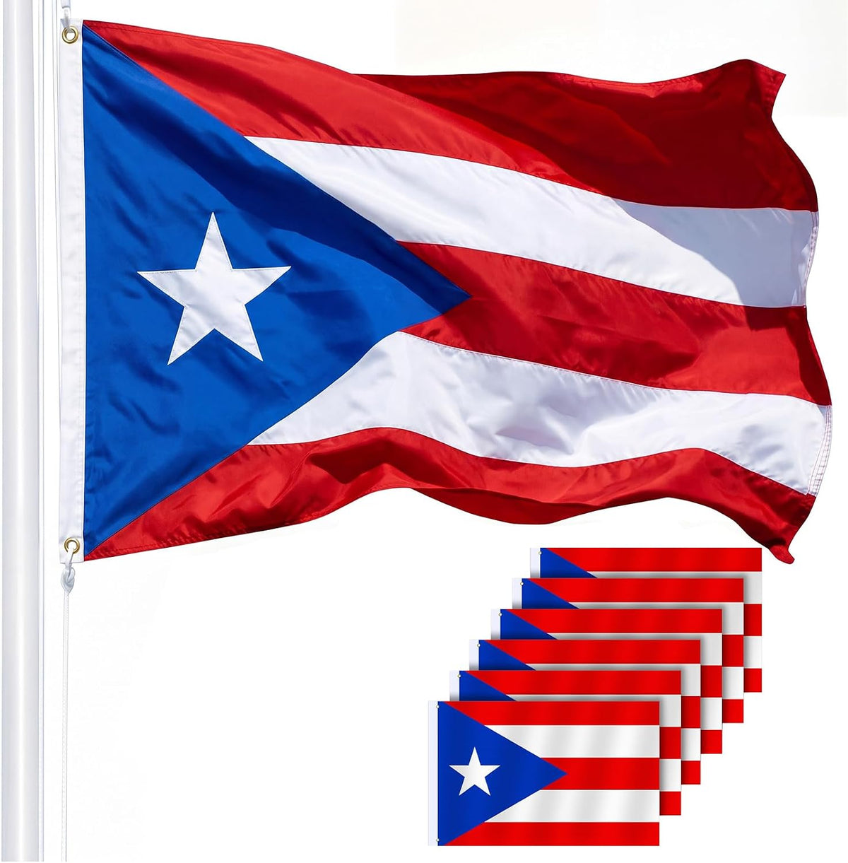 Spakon 8 Pcs Puerto Rico Garlands Puerto Rican Party Hanging Decorations Hibiscus Garlands Banners Frog Paper Cutouts for Birthday Festivals Party Ceiling Wall Decor