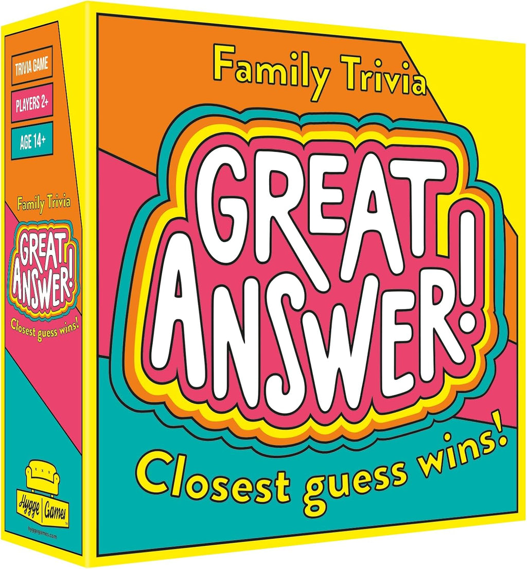 Hygge Games Great Answer! Fun Family Trivia Game