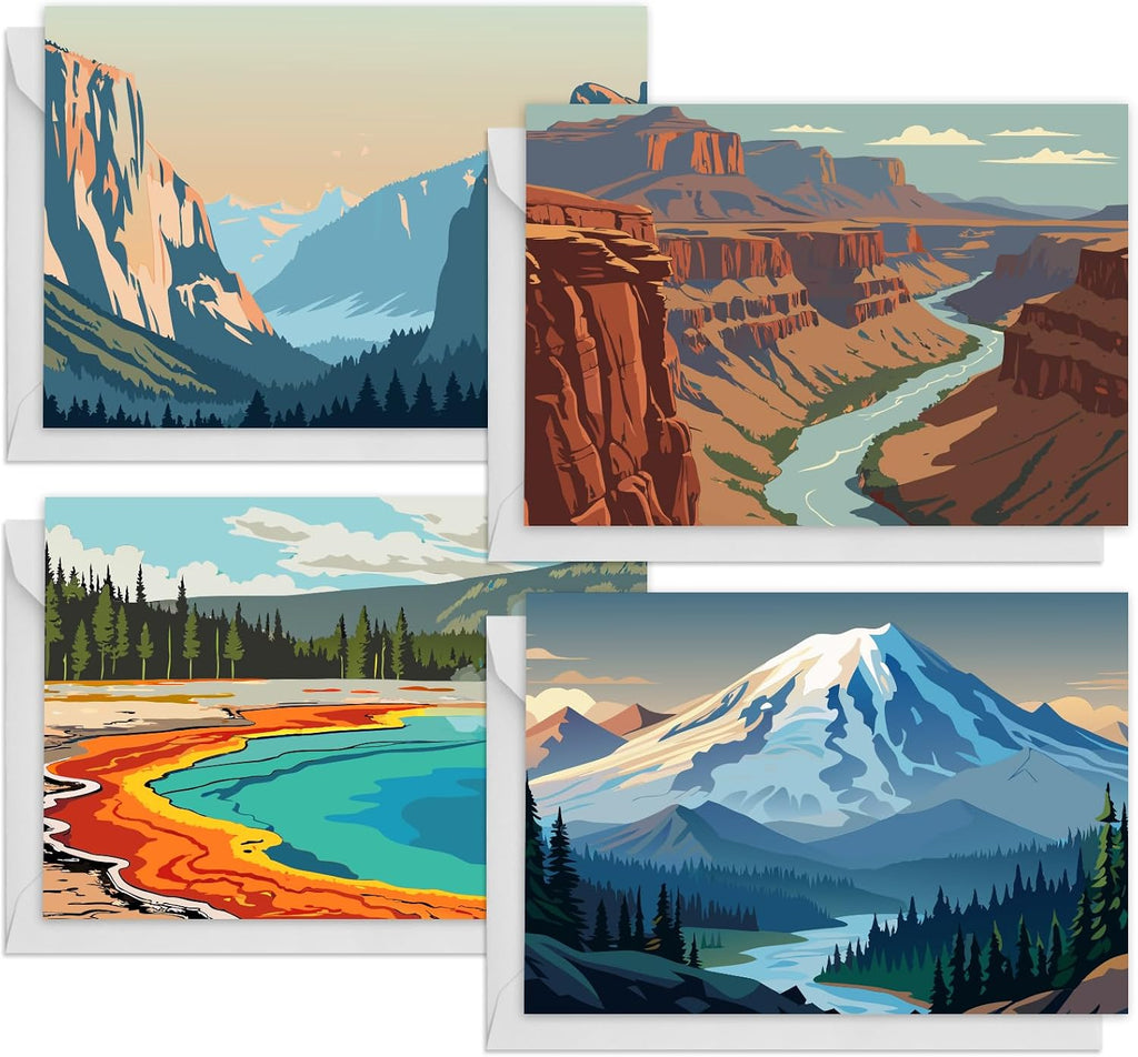 48 Pack Blank Cards National Parks Blank Greeting Cards and Envelopes