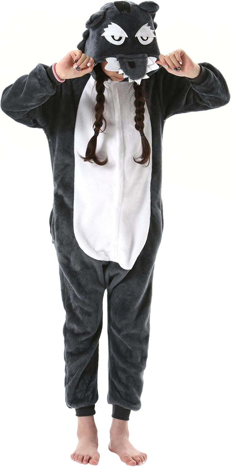ATOZ Onesie for Kids, Animal Pajamas Halloween Cosplay Costume Girls Boys