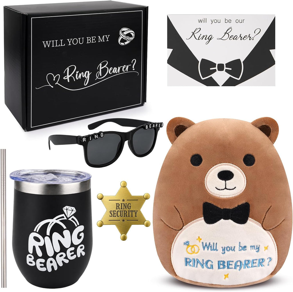 5 Pcs Ring Bearer Proposal Gifts Set,Will You Be My Ring Bearer