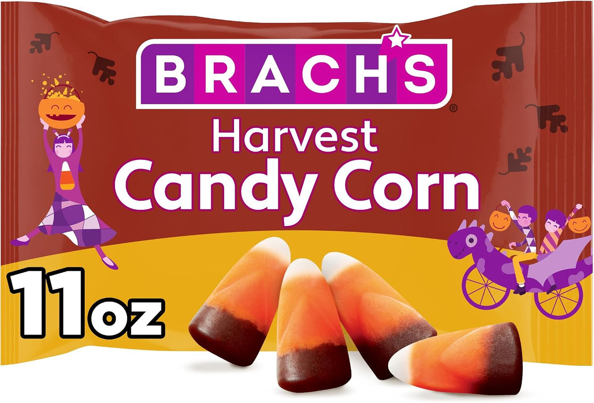 Brach's Harvest Candy Corn, Halloween Candy, Classic Fall Treats, 11 Ounce Bag
