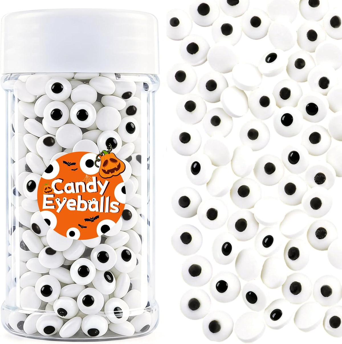 Candy Eye for Decorating Edible, 7mm Halloween Eyes Sprinkles Sugar 3.53oz