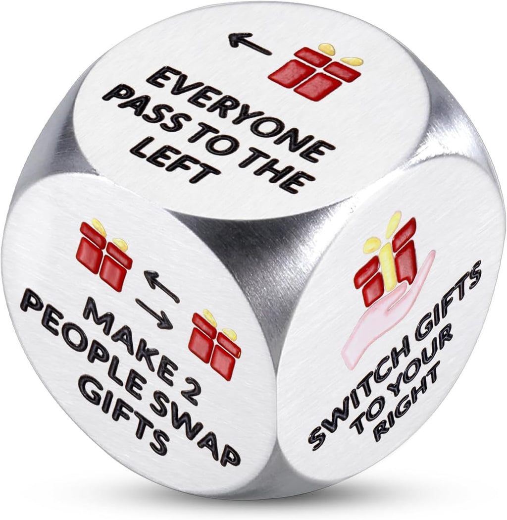 Santa Swap Gift Exchange Dice Christmas Games Dice Stocking Stuffers
