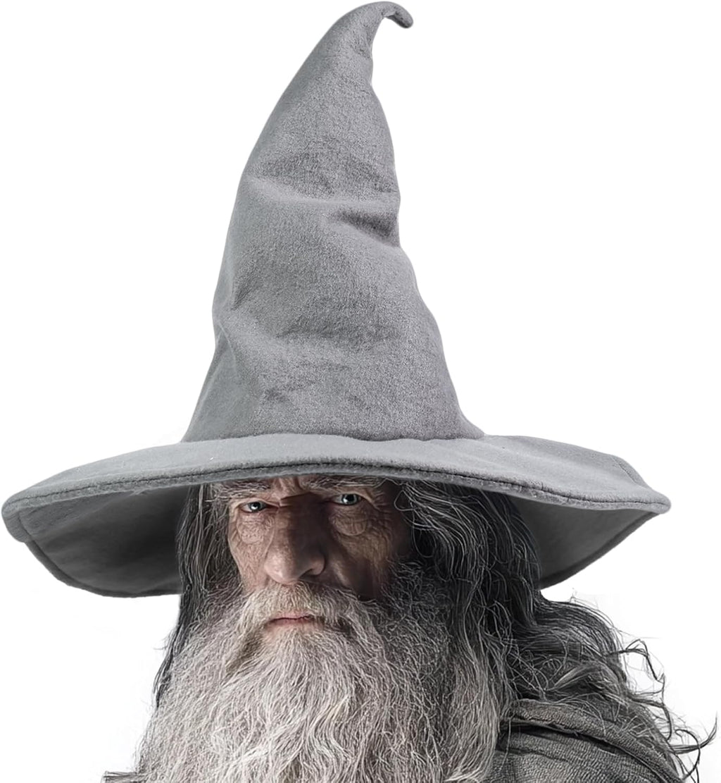 NTIERA Witch Hat, 18IN Wizard Hat Cosplay Accessories for Halloween Costume Party Christmas Masquerade Carnivals