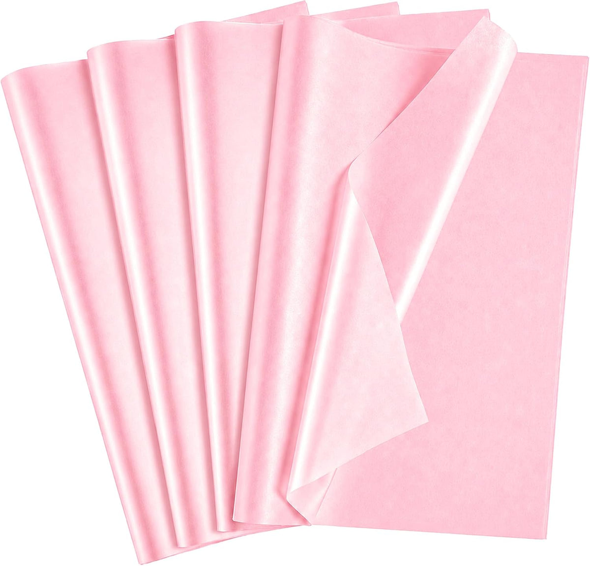 Pink Tissue Paper - 100 Sheets Wrapping Paper for Pink Birthday Decorations