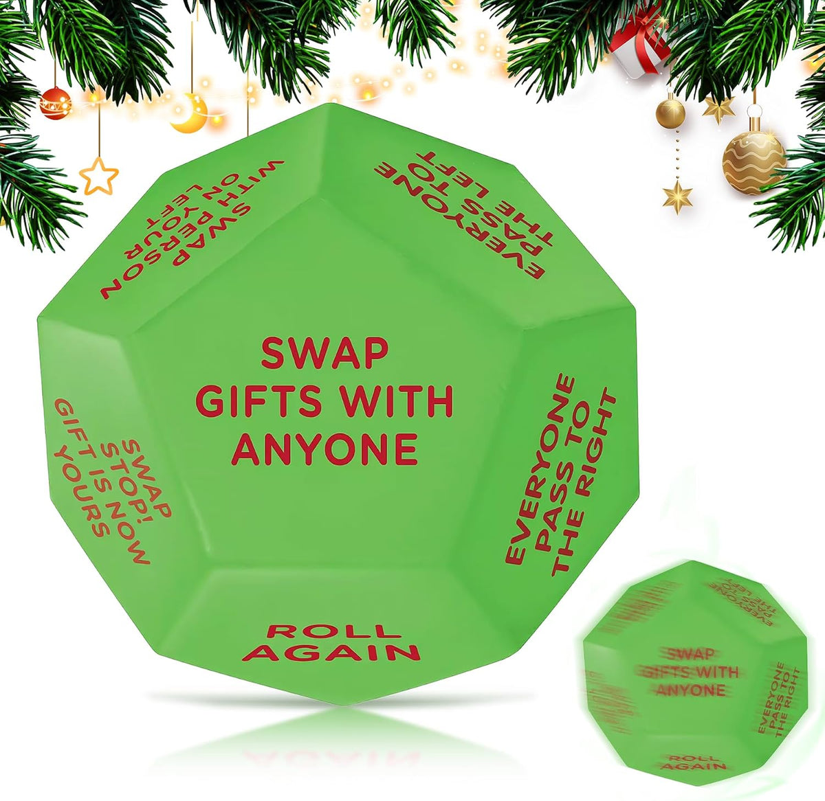 Santa Swap Gift Exchange Dice,3 ins Christmas Stocking Stuffers Games