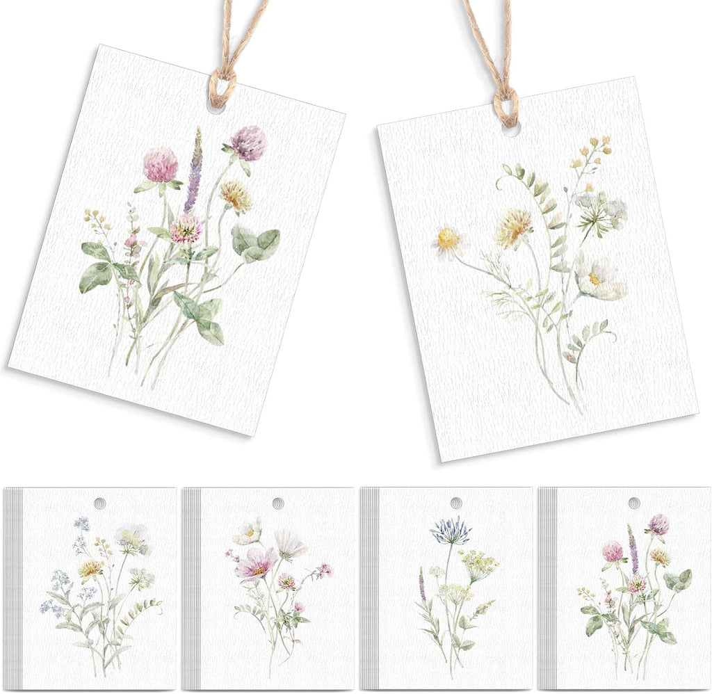AmazingSpark 50 Set Gift Tags with String, Elegant Style, Cozy