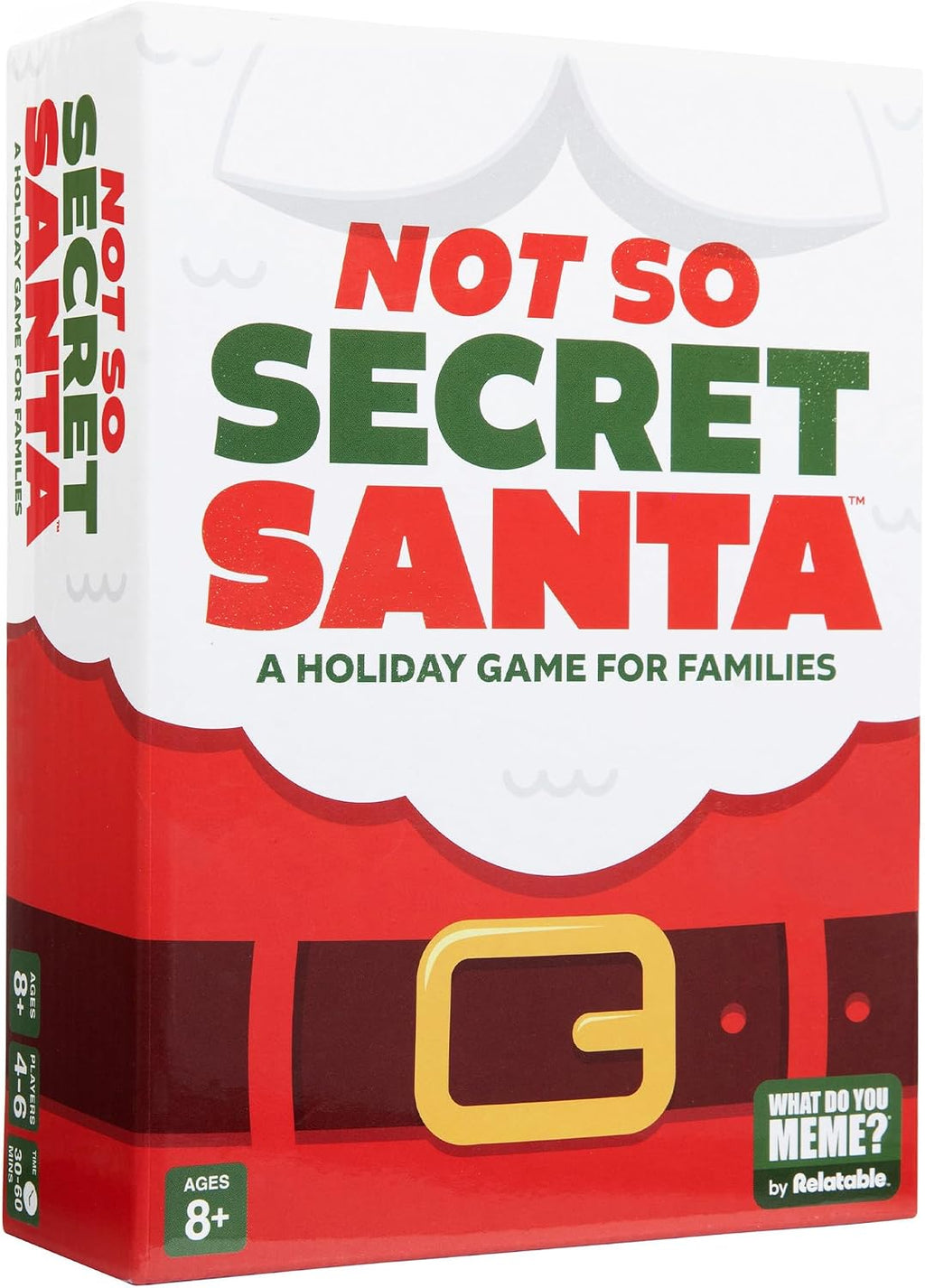 Not So Secret Santa Holiday Card Game by Relatable, Fun Game for Family Reunions or Christmas Parties, Stocking Stuffers for Kids 8+