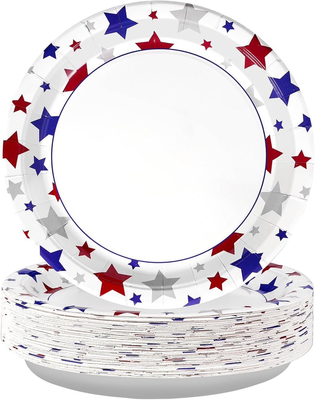 JarThenaAMCS 3Pcs Patriotic Serving Trays 250th Anniversary USA Flag Melamine Platter 13 x 10 Inch Red Blue White 4th of July Serving Dishes for Independence Day Veterans Day Party Decor