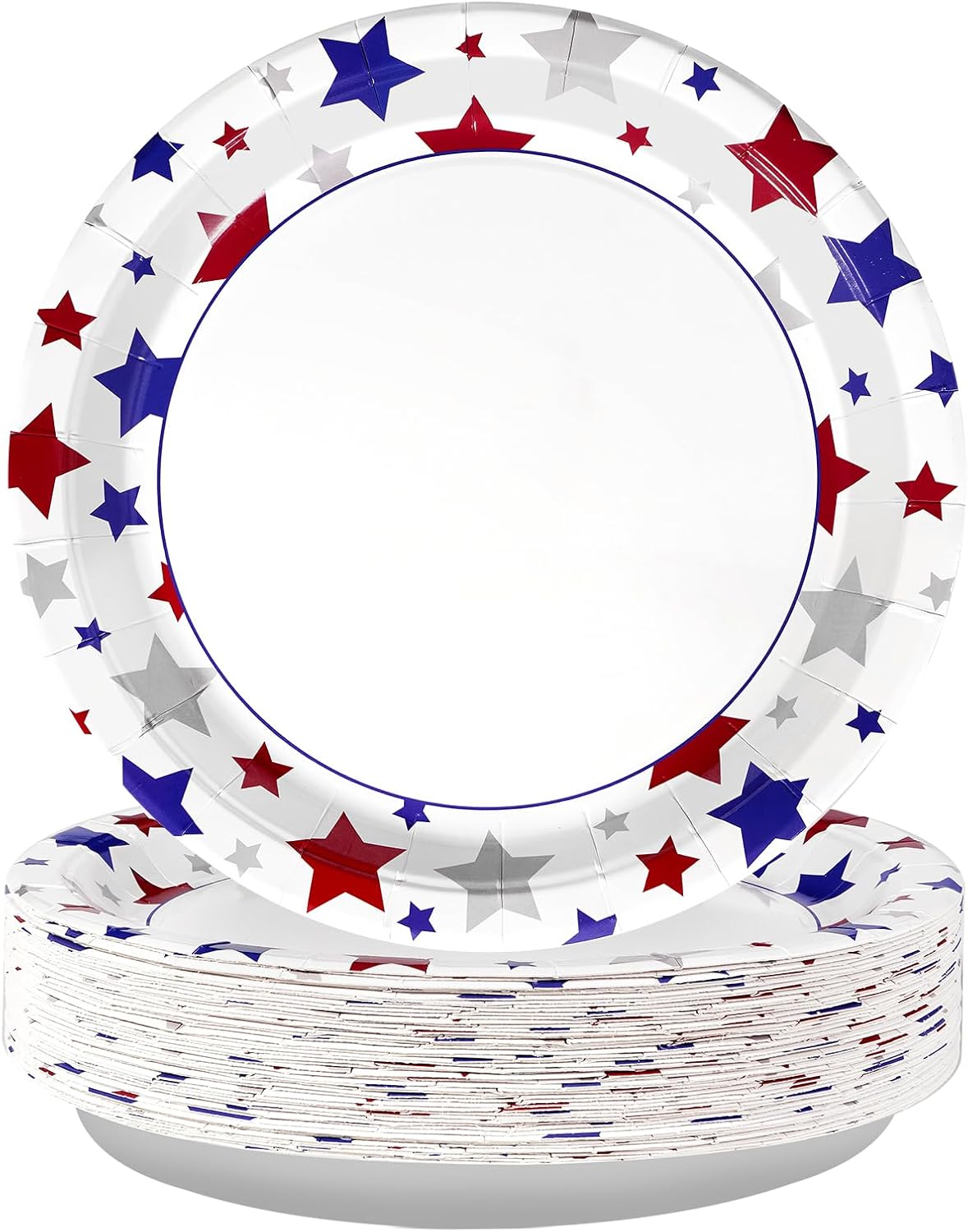 JarThenaAMCS 3Pcs Patriotic Serving Trays 250th Anniversary USA Flag Melamine Platter 13 x 10 Inch Red Blue White 4th of July Serving Dishes for Independence Day Veterans Day Party Decor