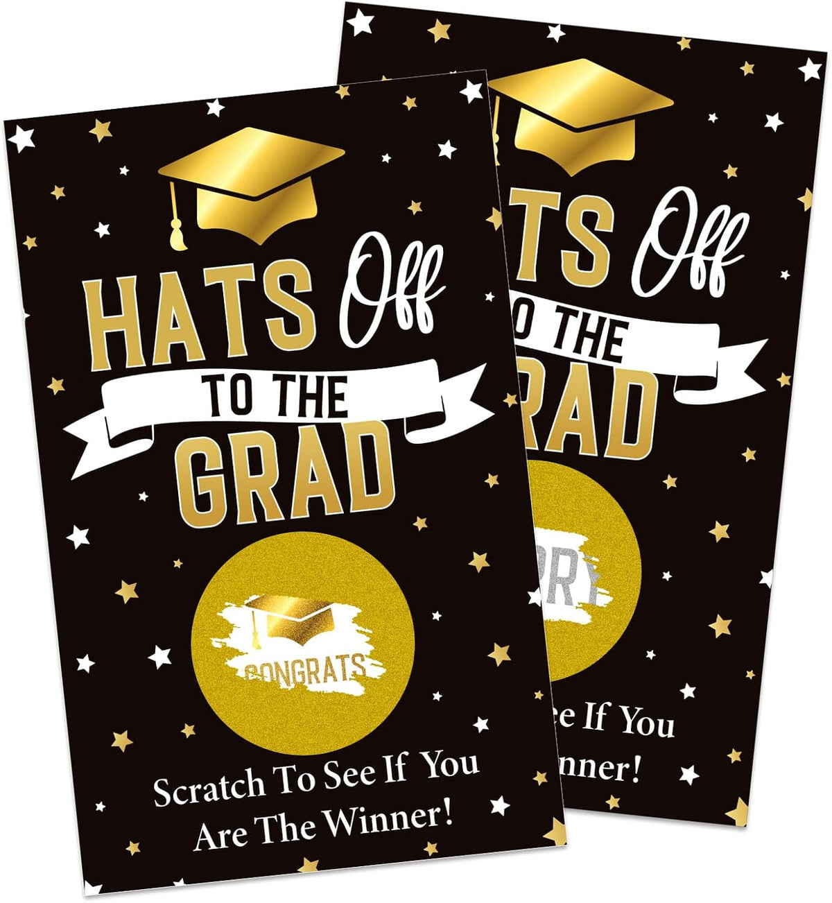 36PCS Graduation Scratch Off Cards - Graduation Party Game Cards Congrats Grad Raffle Tickets Graduation Party Favors Supplies
