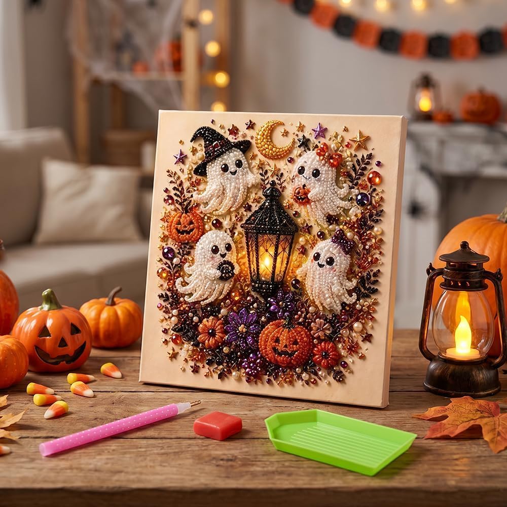 Halloween Crafts for Kids & Toddlers-DIY Art Puzzle Activities kit Game Toy