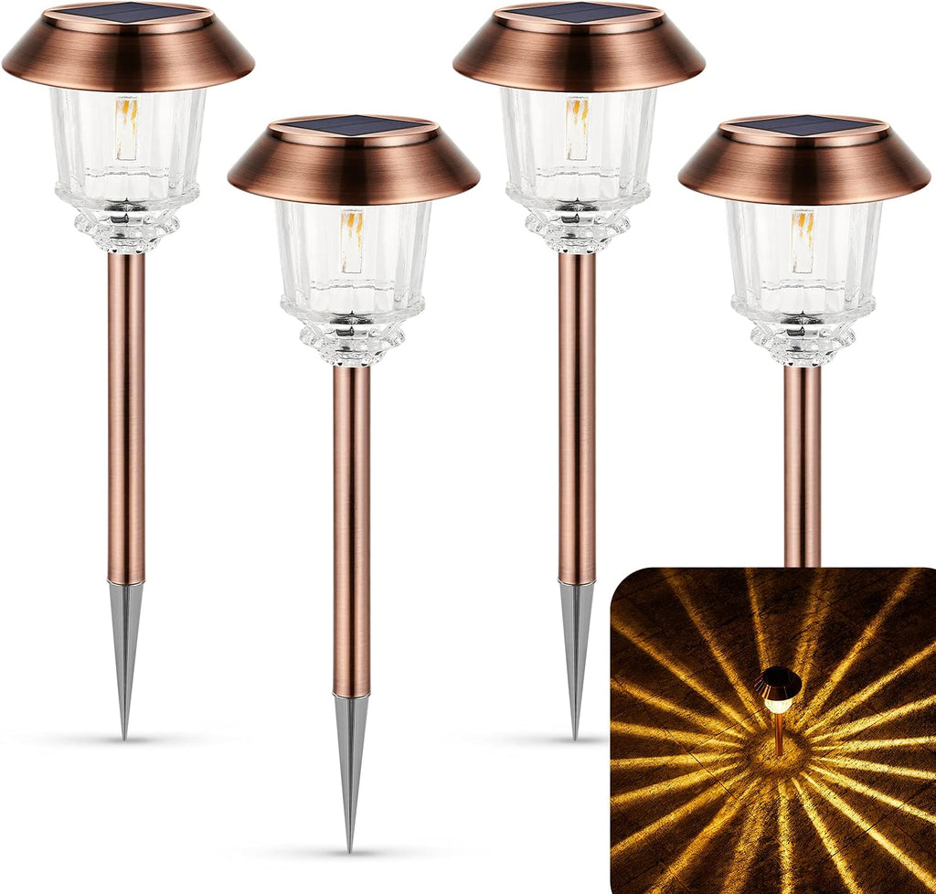GIGALUMI Green Solar Pathway Lights, 20-Pack Outdoor Halloween Decor