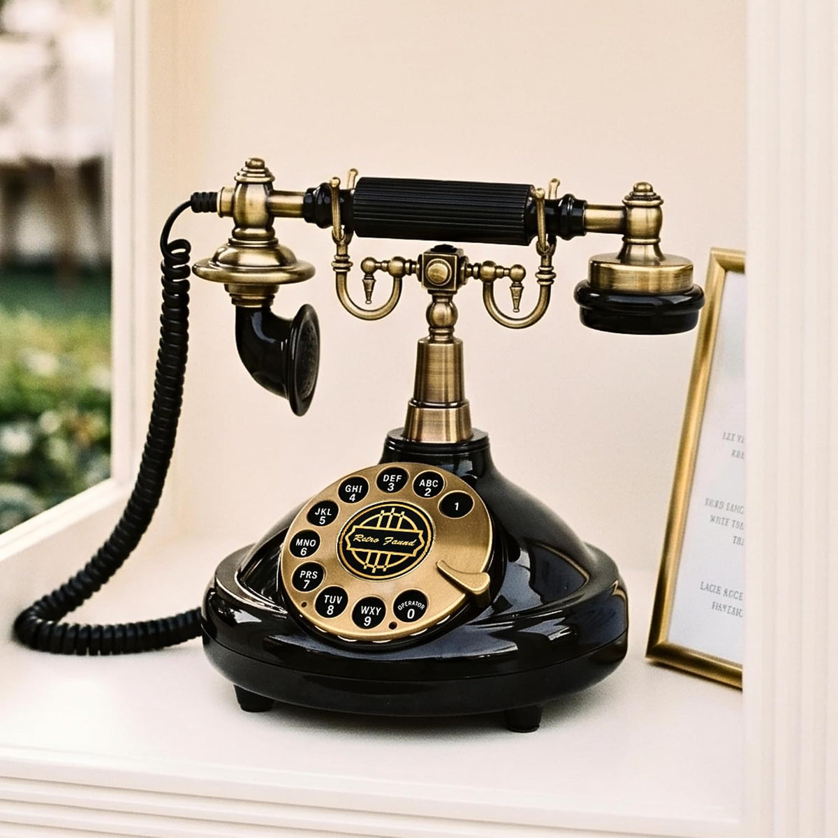 Audio Guest Book, Voicemail Phone Guestbook, Black Rotary