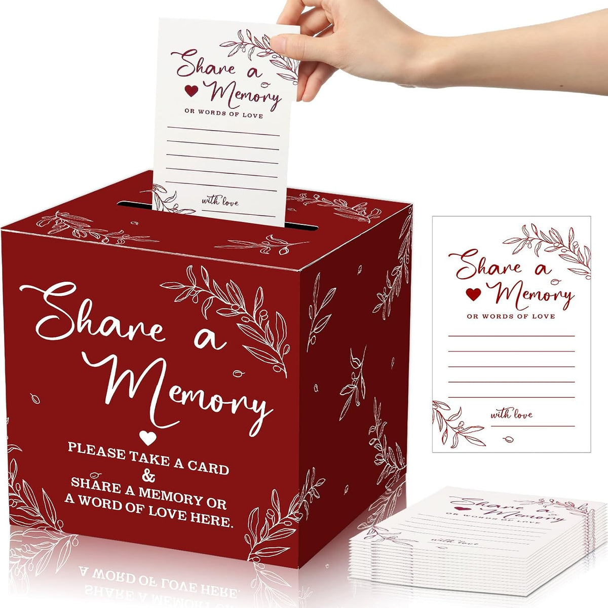 Pajean 50 Share a Memory Cards and Box, Red, Special