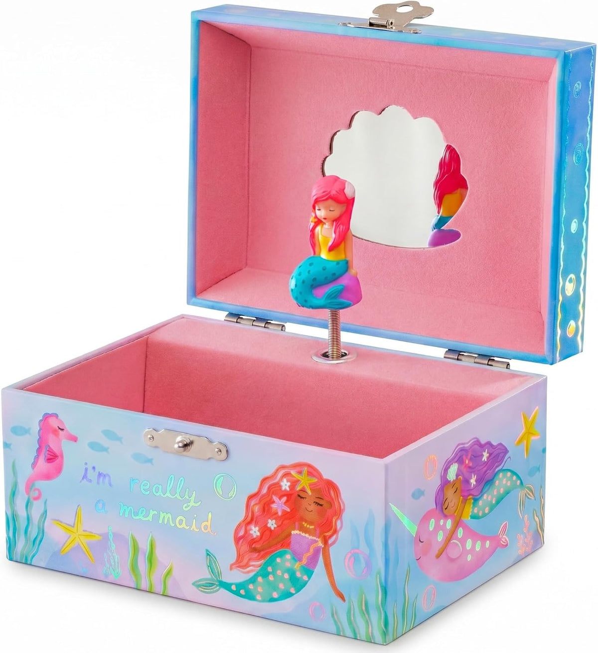 Giggle & Honey® Musical Mermaid Jewelry Box for Girls