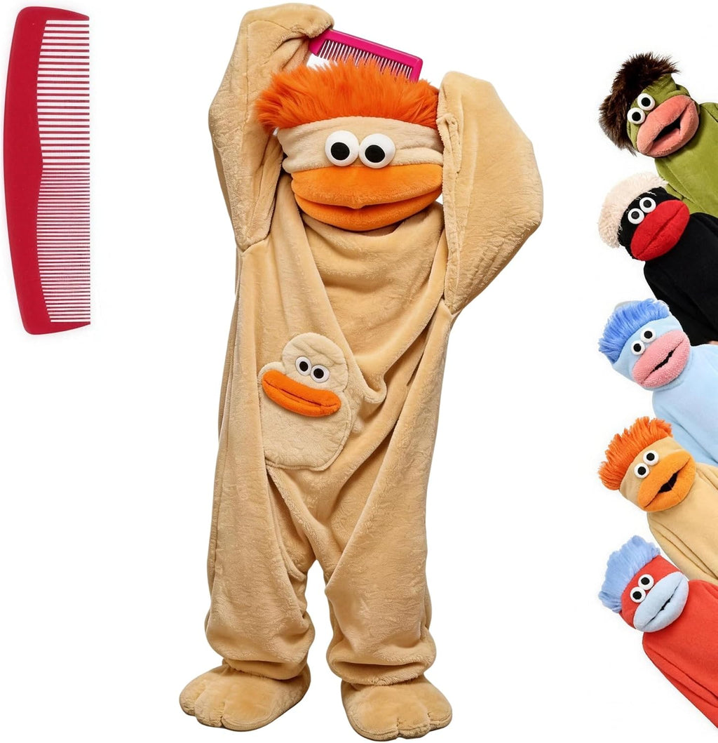 Big Mouth Monster Onesie Silly Monster Onesie Plush Onesie Pajamas Cozy Home Loungewear (No Shoes Included)
