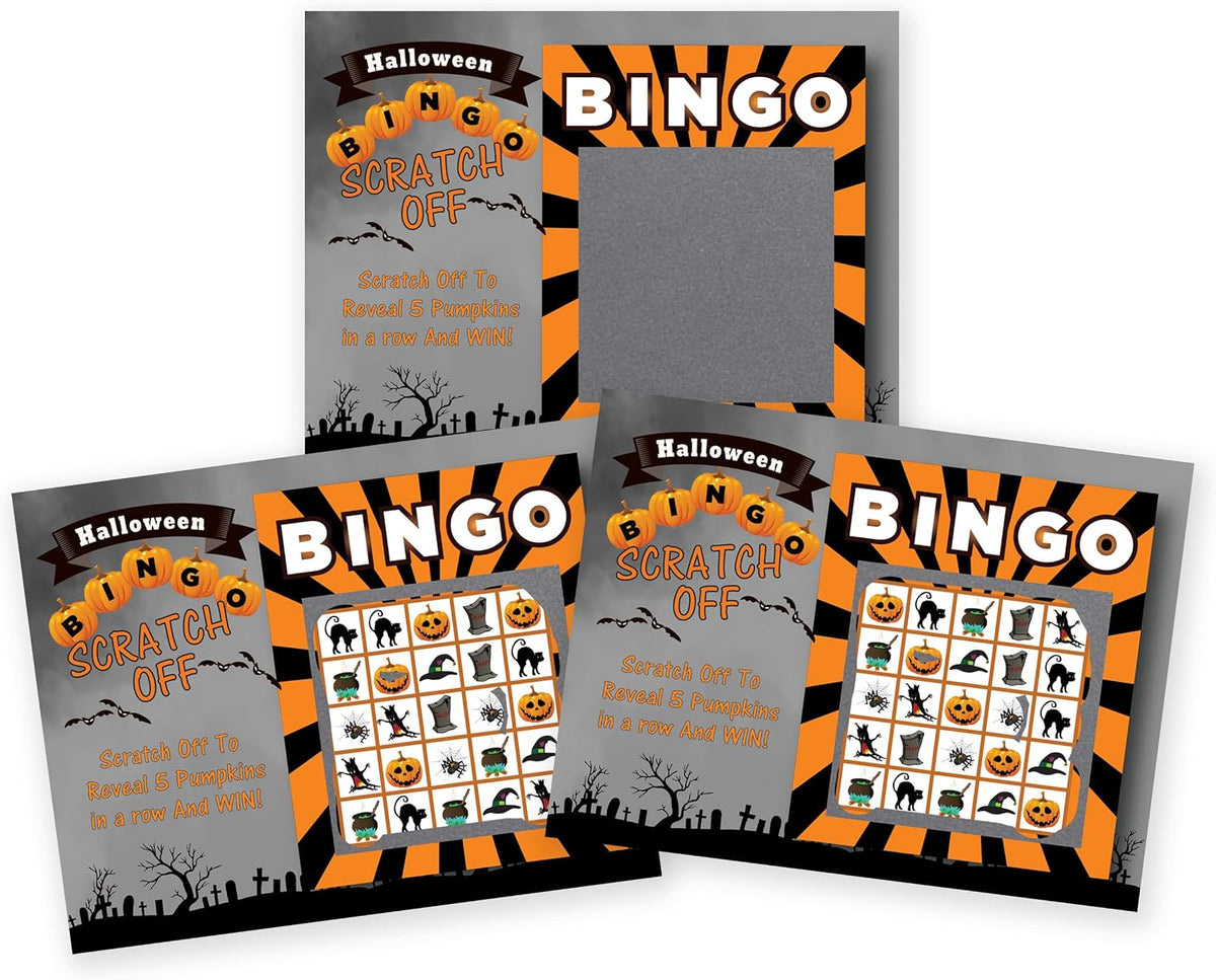 My Scratch Offs 3 x 4 in Halloween Party Scratch Off Game Cards - 26 Pack
