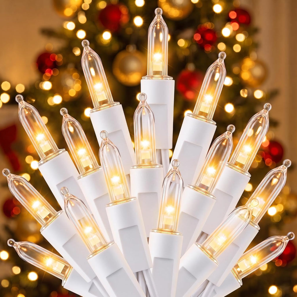 LED Christmas Lights Indoor Outdoor, 33FT 100 Count Mini String Lights