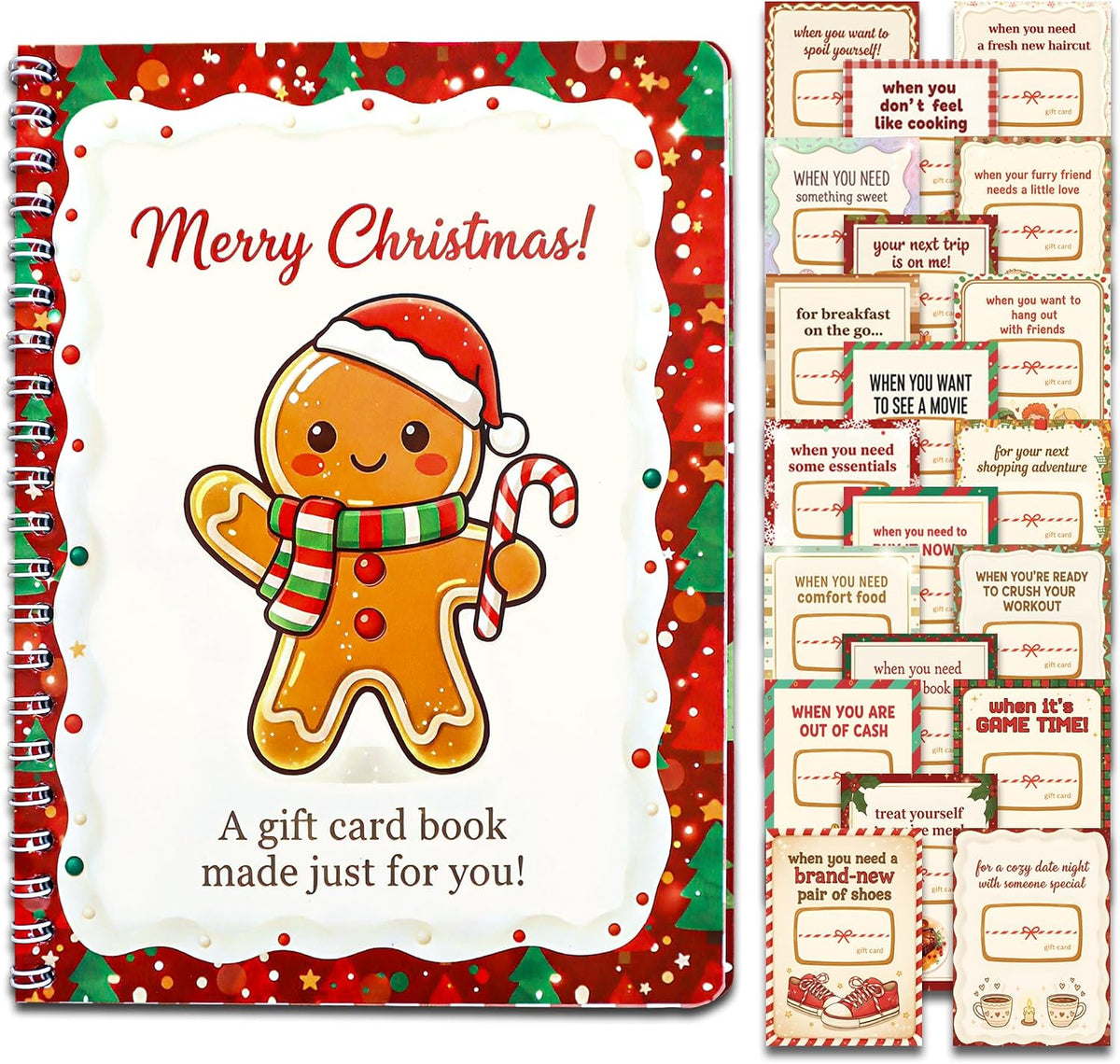 Christmas Gift Card Book, Stocking Stuffers for Teens Teen Girls Teen Boys